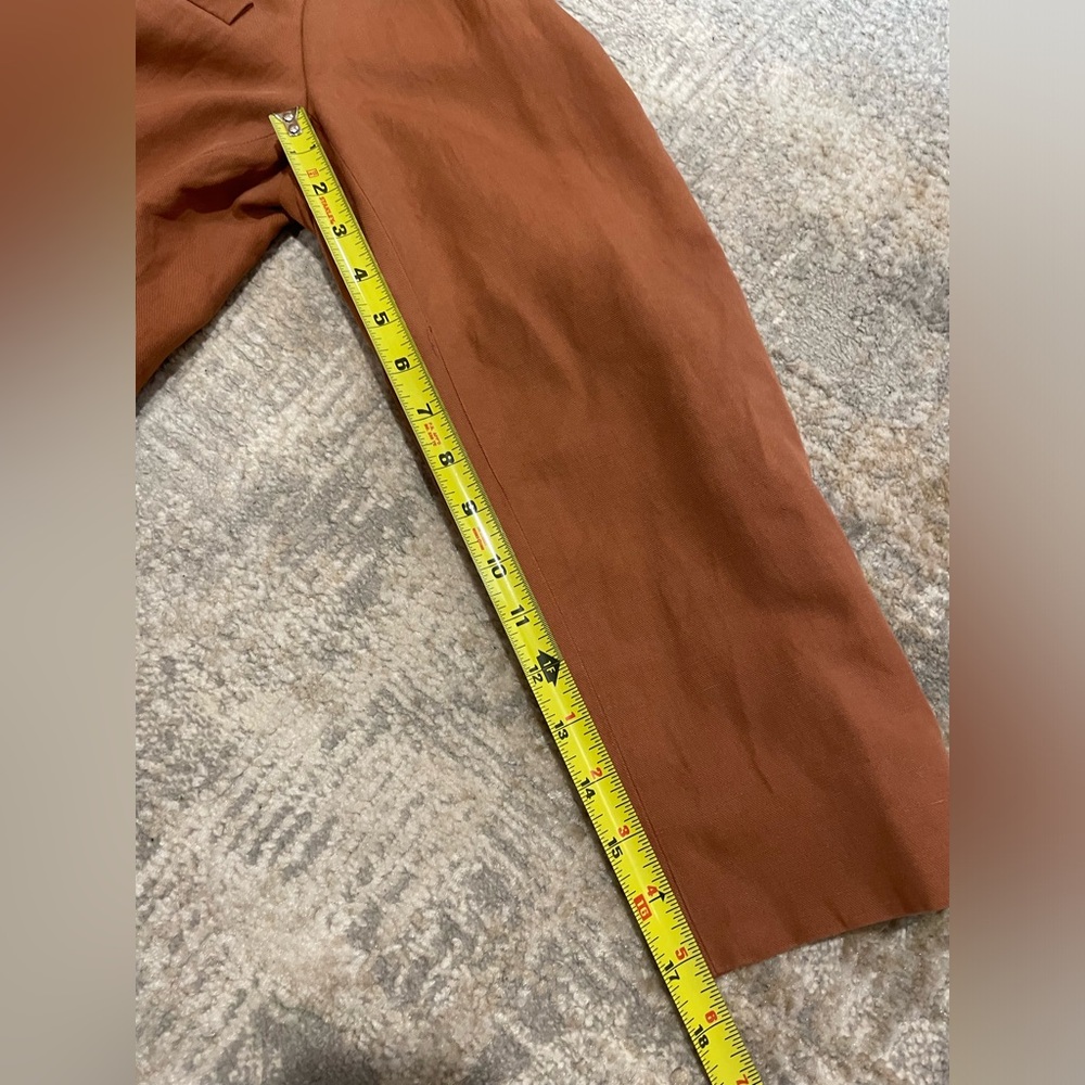 Everlane The Cotton-Linen Blazer Soft Rust Women’s Size 16 Soft Rust Color - Picture 10 of 10